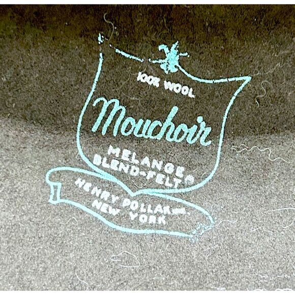 1940's Trimmed Wool Hat - Picture 7 of 8